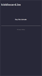Mobile Screenshot of kiddiecard.be
